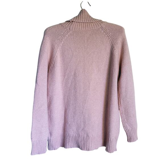 Velvet Graham & Spencer Pink Turtleneck Alpaca Wool-Blend Sweater Small Luxury - Picture 4 of 5